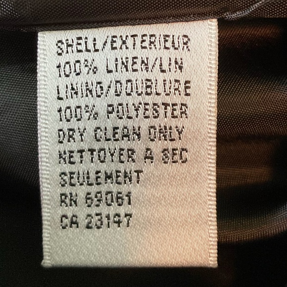 Talbots Black Irish Linen Shift Dress with Pockets Lined (Size 16P) - Picture 14 of 15